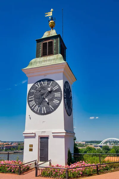 Tour Horloge Forteresse Petrovaradin Novi Sad Serbie — Photo