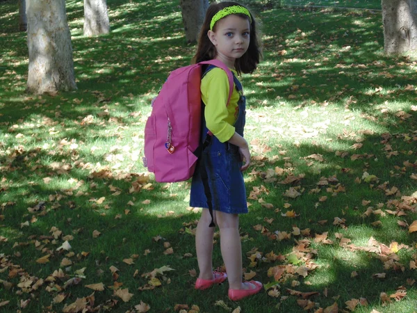 Niña con mochila N23 . —  Fotos de Stock