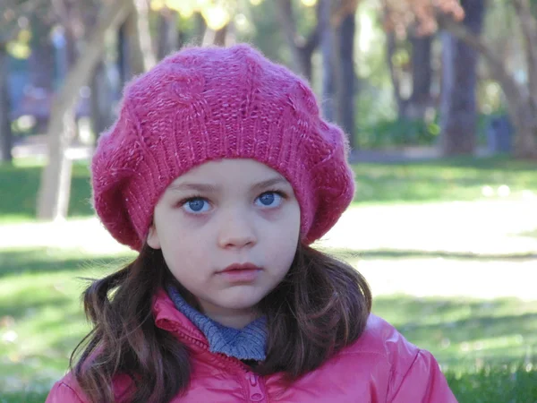 Petite fille dans le parc d'automne N 1 . Photos De Stock Libres De Droits