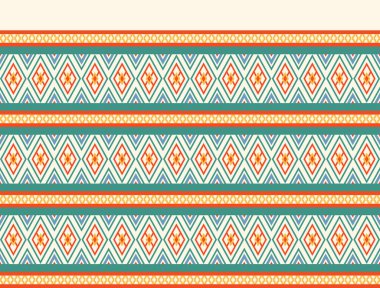 Geometrik etnik oryantal model arka planı. Doku, ambalaj, giysi, batik, kumaş, duvar kağıdı ve arkaplan tasarımı. Kalıp nakış tasarımı.