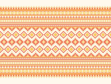 Geometrik etnik oryantal model arka planı. Doku, ambalaj, giysi, batik, kumaş, duvar kağıdı ve arkaplan tasarımı. Kalıp nakış tasarımı.