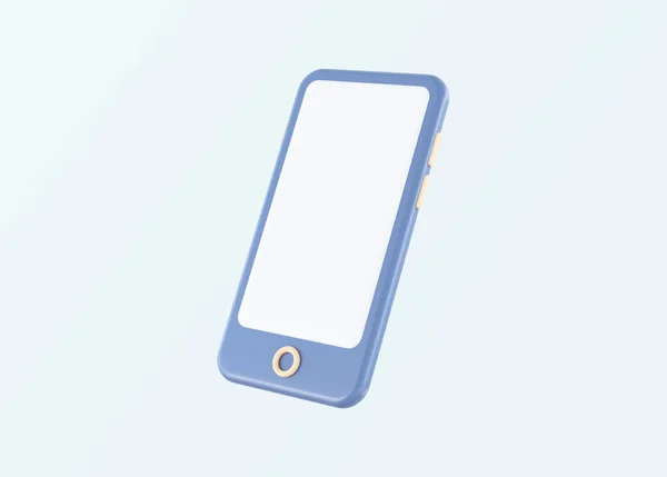 Moderne Smartphone Blauwe Achtergrond Destructie — Stockfoto