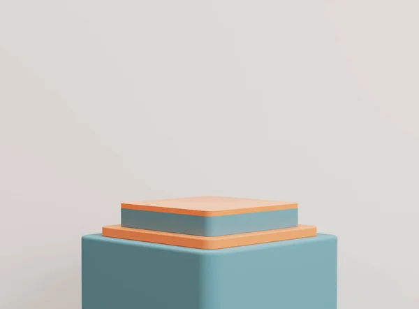 Podium Cylindre Vide Sur Fond Minimal Scène Minimale Abstraite Aux — Photo