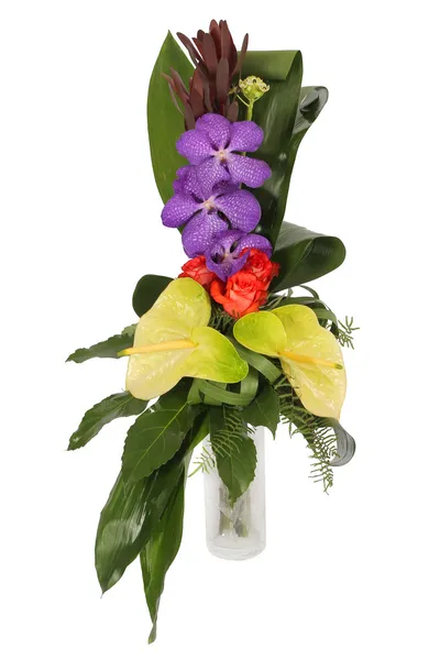 Farbenfroher Blumenschmuck — Stockfoto