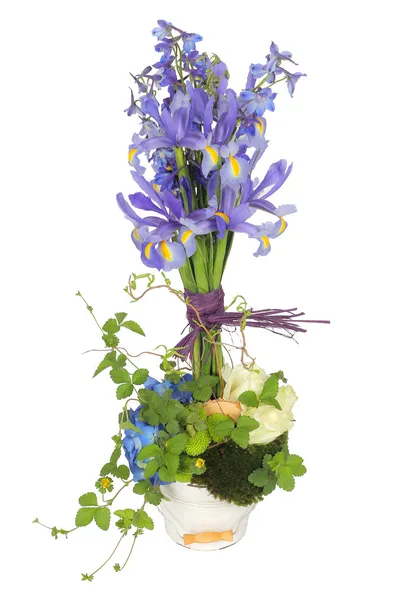 Färgstarka blomsterarrangemang — Stockfoto