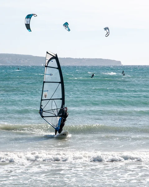 Surf de inverno — Fotografia de Stock