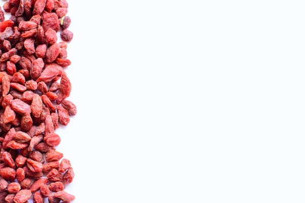 Goji meyveleri kenar boşluğu dekor — Stok fotoğraf