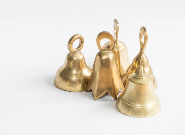 Group of brass bells. — Stock Photo, Image