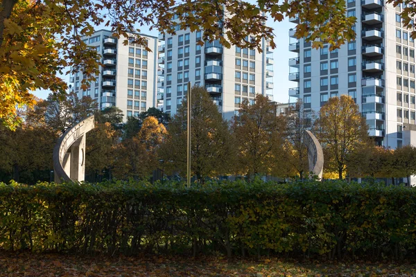 Solursparken with high rise buildings. — Stock Photo, Image