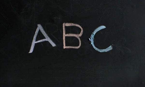 ABC colored chalk — Stock Photo, Image