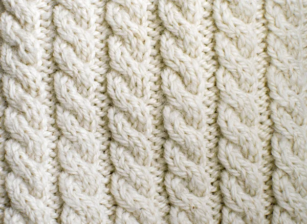 Creamy off-white wool knitwork