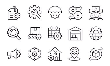 Ürün Yönetimi Simgesi vektör tasarımı 