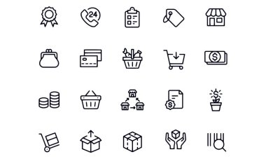 Shoping and Retail icons vector design 