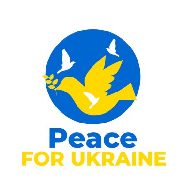 Ukrayna 'yı destekleyin, Ukrayna için dua edin, savaş konsepti tasarımı olmasın. 