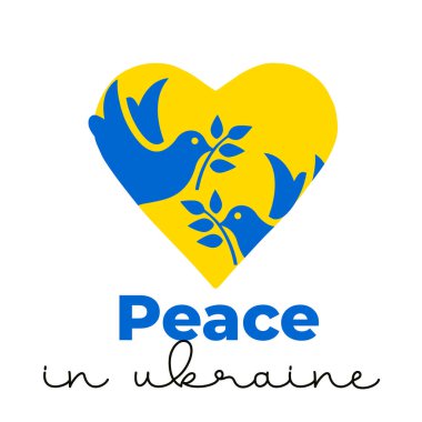 Ukrayna 'yı destekleyin, Ukrayna için dua edin, savaş konsepti tasarımı olmasın. 