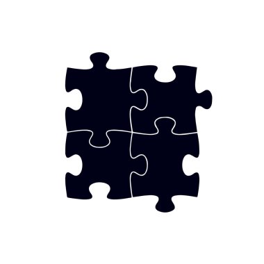  Takım çalışması vektör tasarımını temsil eden bulmaca parçaları 