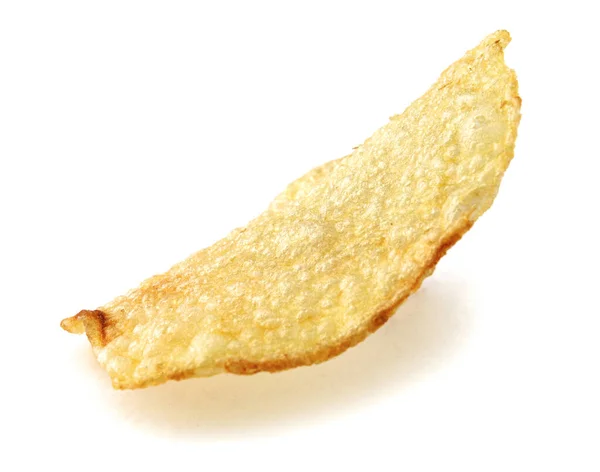 Kartoffelchips Sind Auf Weißem Hintergrund Isoliert — Stockfoto