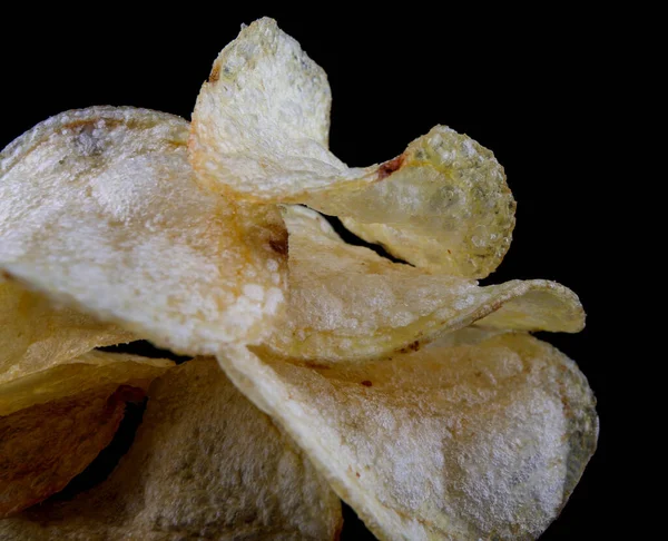 감자칩은 배경에 감자칩 — 스톡 사진