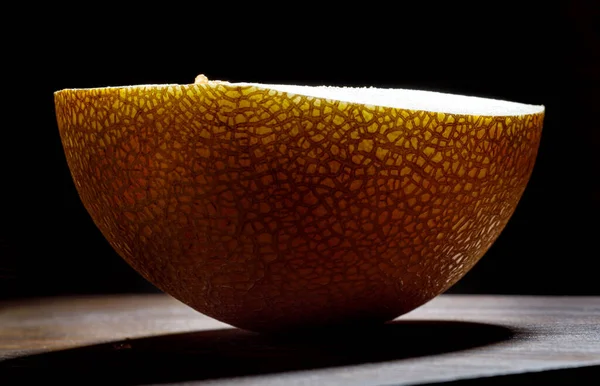 Half Ripe Melon Shining Light — Foto Stock