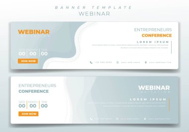 Webinar daveti veya çevrimiçi reklam için peyzaj tasarımı şablonu