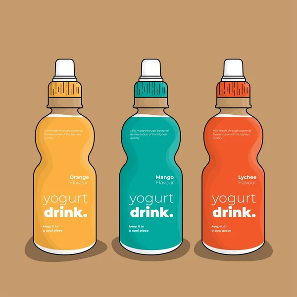 Дизайн Шаблона Спортивной Бутылки Многоцветном Дизайне Шаблона Брендинга Продукции — стоковый вектор