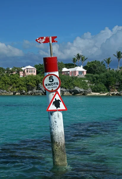 Señal de tortugas de precaución — Foto de Stock