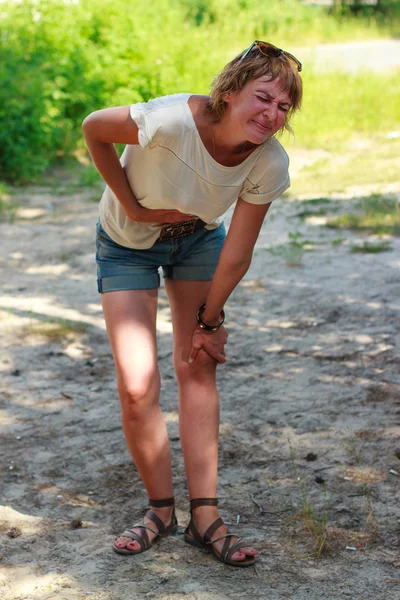 Attack of pain in women — Stock Photo, Image