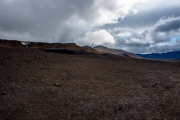 冰岛Askja火山附近的火山景观靠近弗茹鲁姆的Jokulsa河左岸的Hringvegur — 图库照片