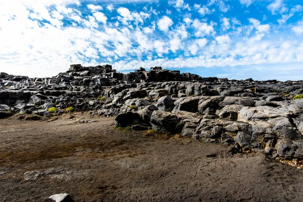 Dettifoss Spectacular Waterfall Meters High 100 Meters Wide Located Completely — Stockfoto