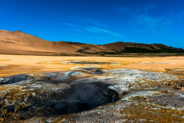 Namaskard Krafla Volcano System Located East Lake Myvatn Pools Molten — Stockfoto