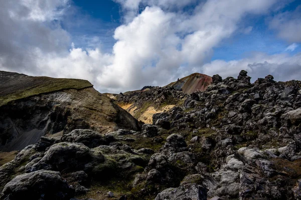 Das Bunte Rhyolith Gebirge Riesige Lava Und Thermalquellen Der Bergregion — Stockfoto