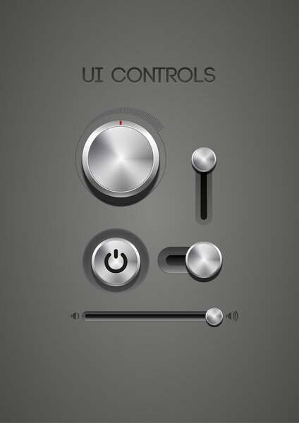 Metallic controls and tuners