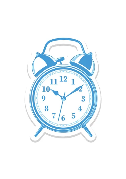 Alarme relógio azul — Vetor de Stock
