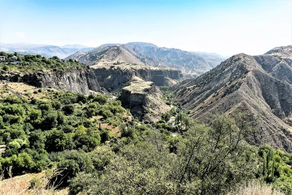 Vista Los Picos Las Montañas Del Cáucaso Armenia —  Fotos de Stock