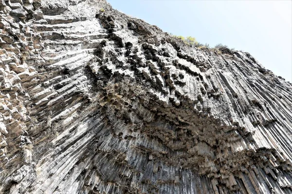 Ενδιαφέρουσες Πέτρες Γραμμικά Πετρώματα Στην Αρμενία Κοντά Στο Γκάρνι — Φωτογραφία Αρχείου