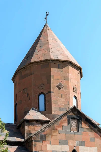 Αρμενία Khor Virap Σεπτέμβριος 2021 Πύργος Και Τρούλος Της Εκκλησίας — Φωτογραφία Αρχείου
