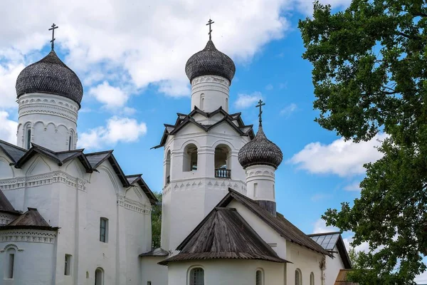 俄罗斯 Staraya Russa 2021年8月 古代Spaso Preobrazhensky修道院建筑群景观 — 图库照片
