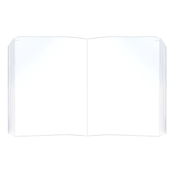 Open Book White Sheets Folded Top — Stock Photo, Image