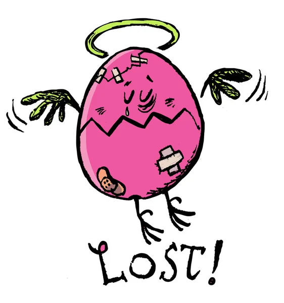 Huevo Perdido Durante Las Vacaciones Pascua — Foto de Stock