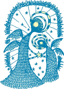 Büyük ve küçük bir aziz.