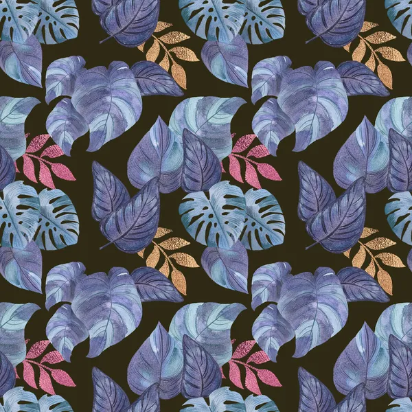 Abstraktní Bezešvý Vzor Květinovými Prvky Textura Pro Tapety Tkaniny Balicí — Stock fotografie