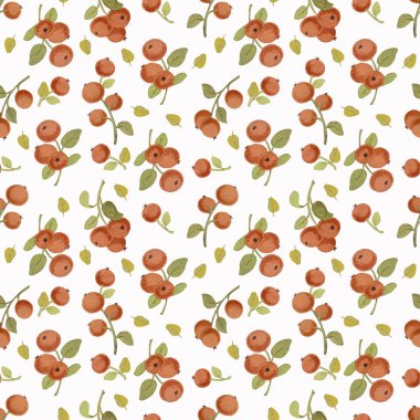 İnek üzümlü suluboya desenli. El çizimi ambalaj kağıdı, tekstil, dekorasyon.