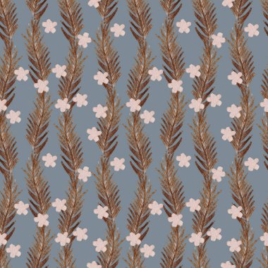 Çiçeksel elementlere sahip kusursuz bir geçmişi var. Duvar kağıdı, kumaş, ambalaj, kartlar için parlak desen.