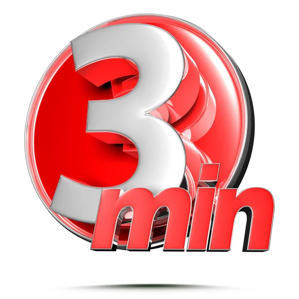 Timer Sign Min Illustration White Background Clipping Path — 스톡 사진