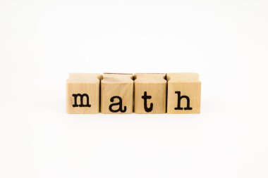 matematik ifade izole beyaz zemin üzerine