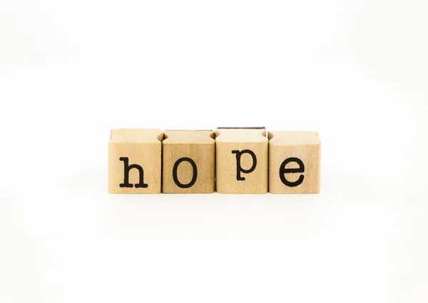 Hope wording, desire and expectation concept — Stock Photo, Image