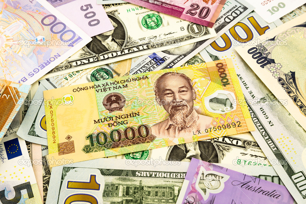 vietnam and world currency money banknote