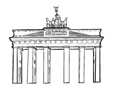 Berlin sembolü. Taslak, taslak biçimi.