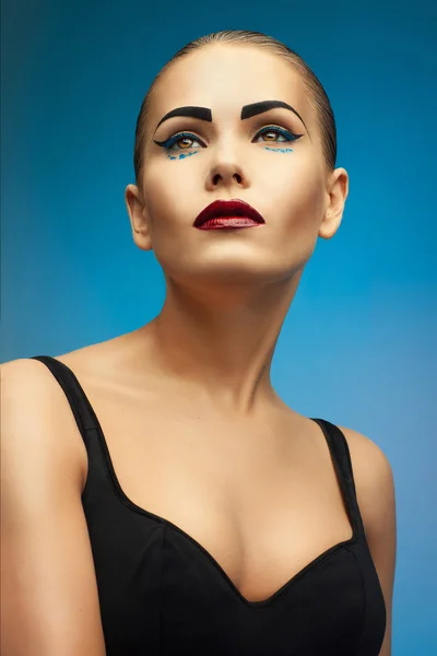 Portrait of a girl with makeup — Stock Photo, Image