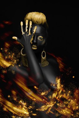 femme noire ardente